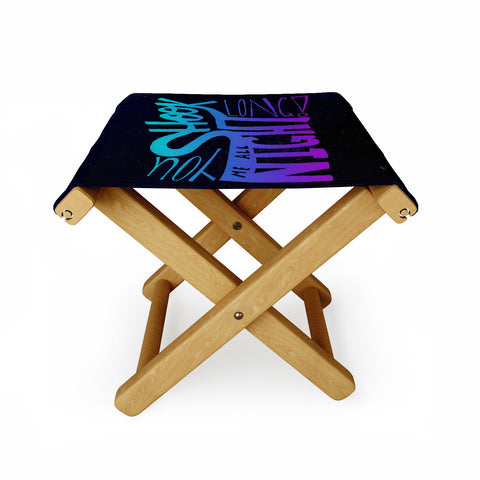 Leah Flores All Night Long Folding Stool