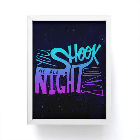 Leah Flores All Night Long Framed Mini Art Print
