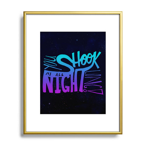 Leah Flores All Night Long Metal Framed Art Print