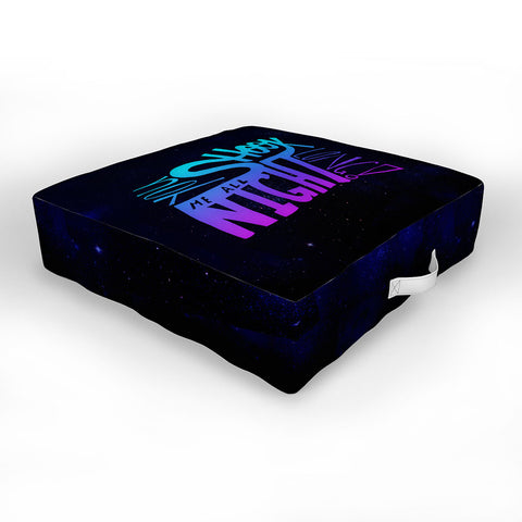 Leah Flores All Night Long Outdoor Floor Cushion