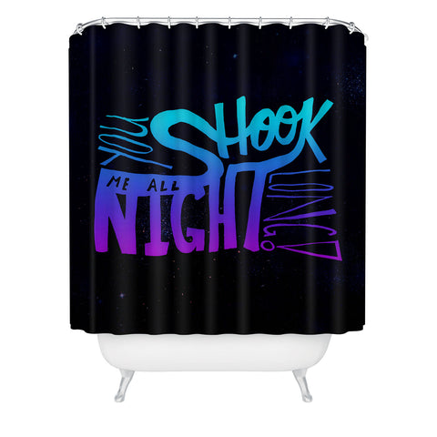 Leah Flores All Night Long Shower Curtain