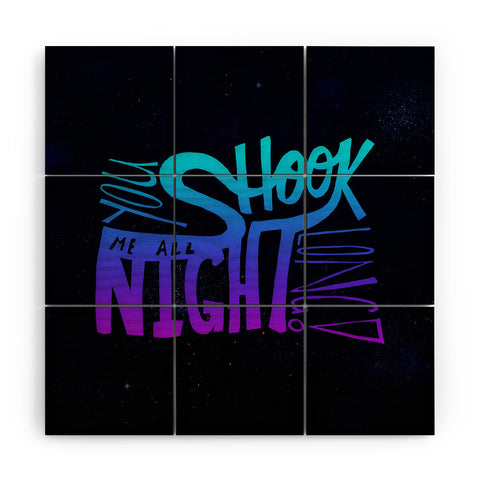 Leah Flores All Night Long Wood Wall Mural