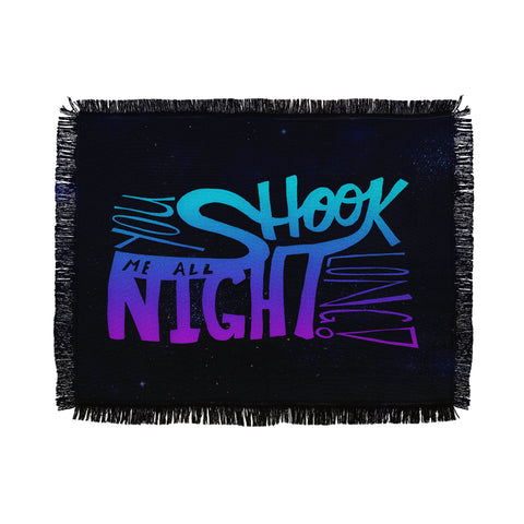 Leah Flores All Night Long Throw Blanket