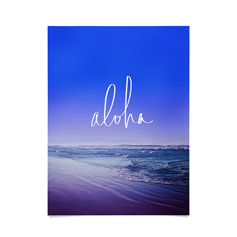 Leah Flores Aloha Beach Poster