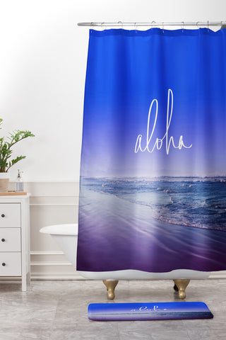 Leah Flores Aloha Beach Shower Curtain And Mat