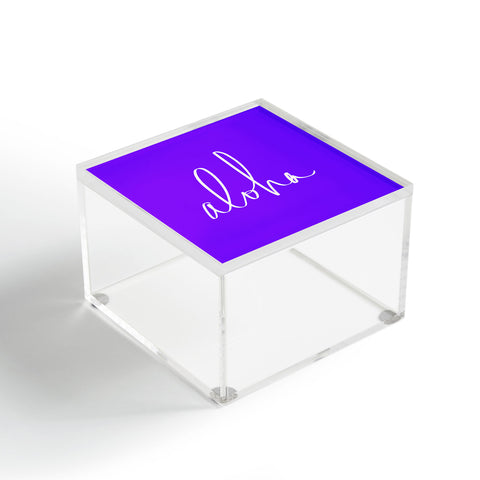 Leah Flores Aloha Purple Acrylic Box