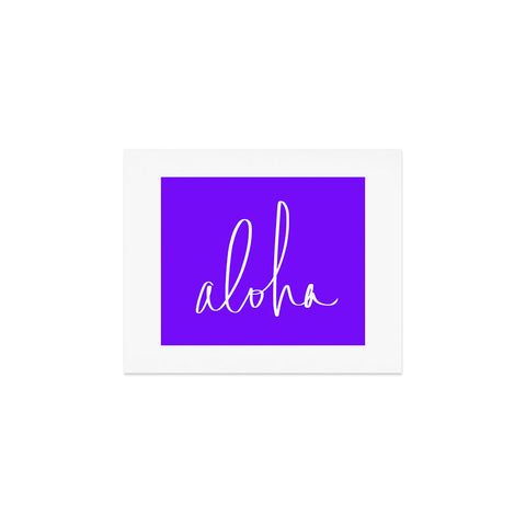 Leah Flores Aloha Purple Art Print
