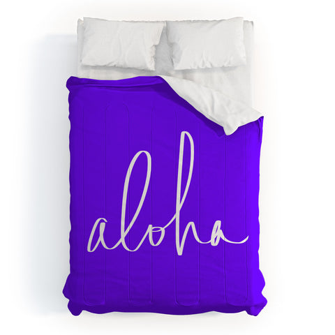 Leah Flores Aloha Purple Comforter