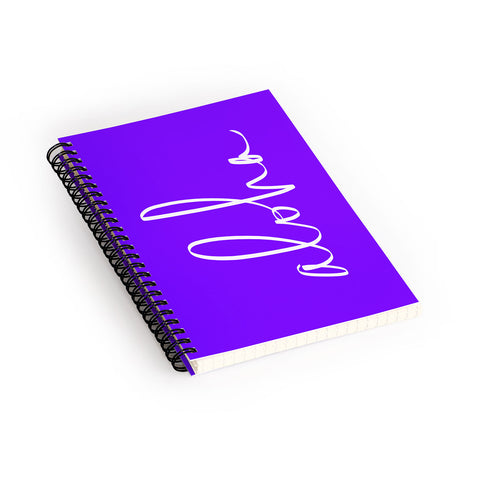 Leah Flores Aloha Purple Spiral Notebook