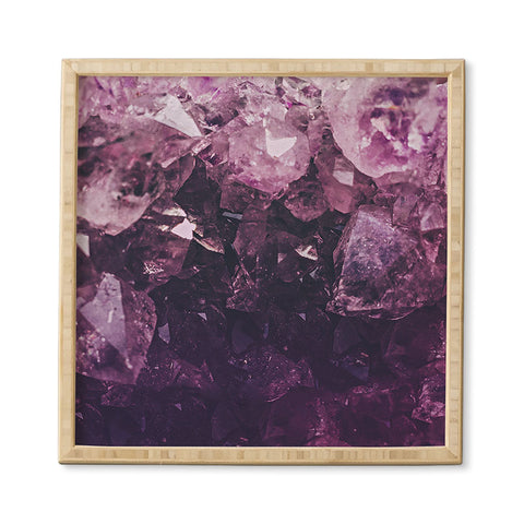 Leah Flores Amethyst Gemstone Framed Wall Art