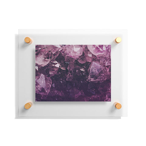 Leah Flores Amethyst Gemstone Floating Acrylic Print