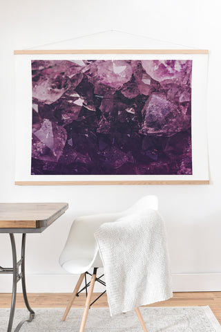 Leah Flores Amethyst Gemstone Art Print And Hanger