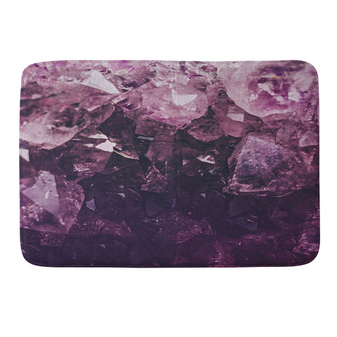 Leah Flores Amethyst Gemstone Memory Foam Bath Mat