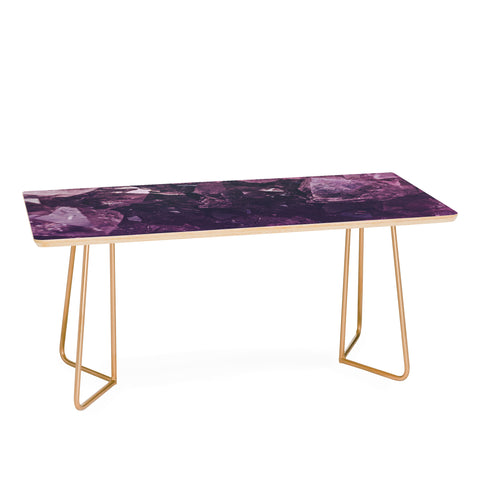 Leah Flores Amethyst Gemstone Coffee Table