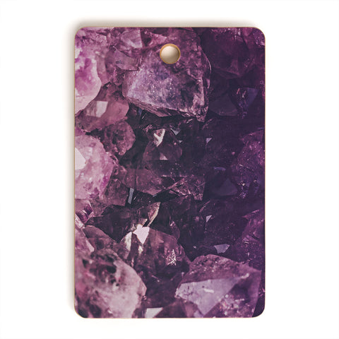 Leah Flores Amethyst Gemstone Cutting Board Rectangle