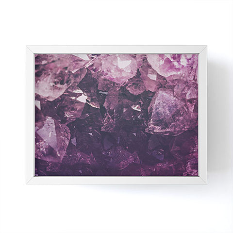 Leah Flores Amethyst Gemstone Framed Mini Art Print