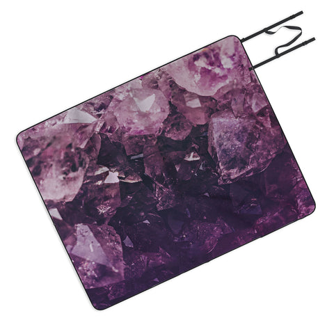 Leah Flores Amethyst Gemstone Picnic Blanket
