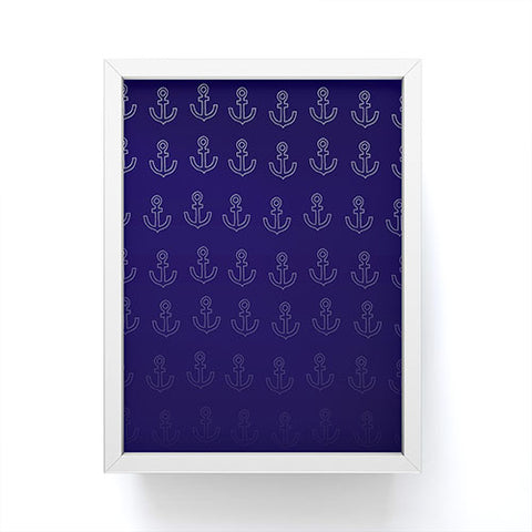 Leah Flores Anchor Pattern Framed Mini Art Print