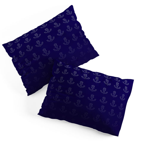 Leah Flores Anchor Pattern Pillow Shams