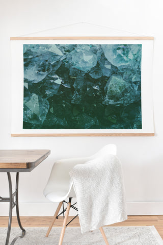 Leah Flores Aquamarine Gemstone Art Print And Hanger