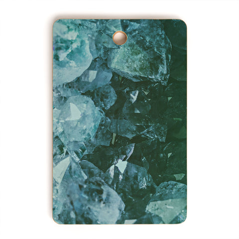 Leah Flores Aquamarine Gemstone Cutting Board Rectangle
