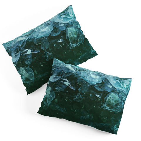 Leah Flores Aquamarine Gemstone Pillow Shams