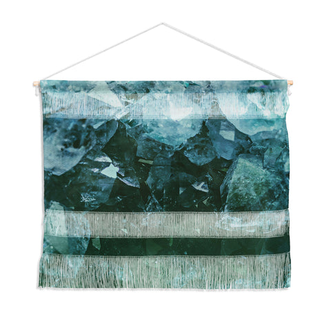 Leah Flores Aquamarine Gemstone Wall Hanging Landscape