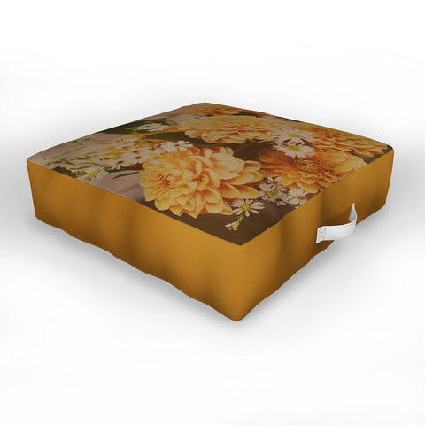 Leah Flores Autumn Floral Outdoor Floor Cushion