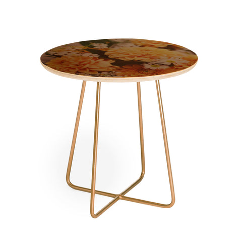 Leah Flores Autumn Floral Round Side Table