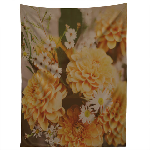 Leah Flores Autumn Floral Tapestry