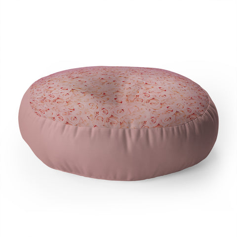 Leah Flores Bed Of Roses Floor Pillow Round
