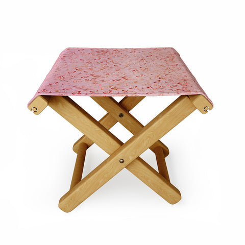 Leah Flores Bed Of Roses Folding Stool