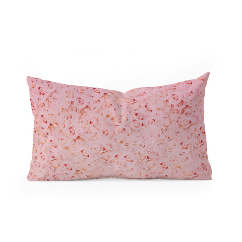 Leah Flores Bed Of Roses Oblong Throw Pillow