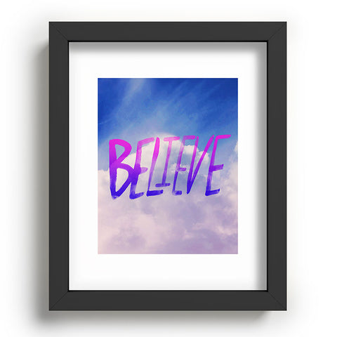Leah Flores Believe X Clouds Recessed Framing Rectangle