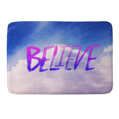 Leah Flores Believe X Clouds Memory Foam Bath Mat