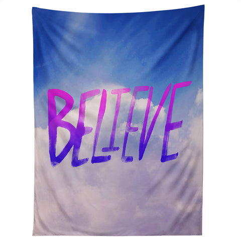 Leah Flores Believe X Clouds Tapestry