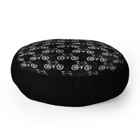 Leah Flores Bicycle Floor Pillow Round