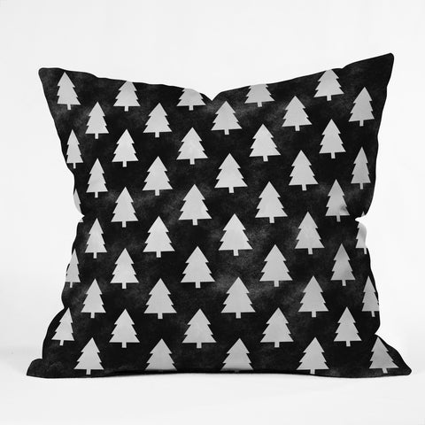Leah Flores Black Forest Outdoor Throw Pillow