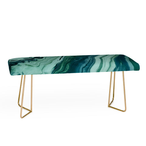 Leah Flores Blue Marble Galaxy Bench