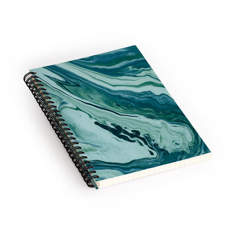 Leah Flores Blue Marble Galaxy Spiral Notebook