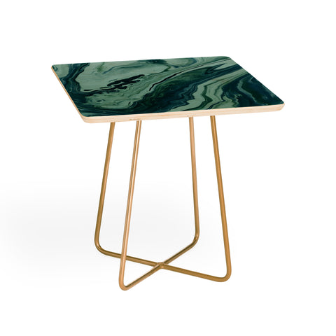 Leah Flores Blue Marble Galaxy Side Table