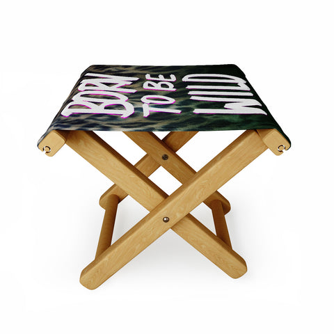 Leah Flores Born To Be Wild Folding Stool