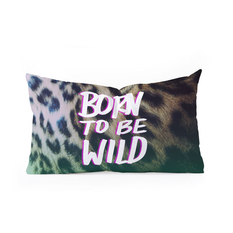 Leah Flores Born To Be Wild Oblong Throw Pillow