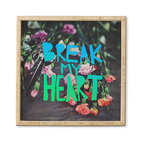 Leah Flores Break My Heart Framed Wall Art