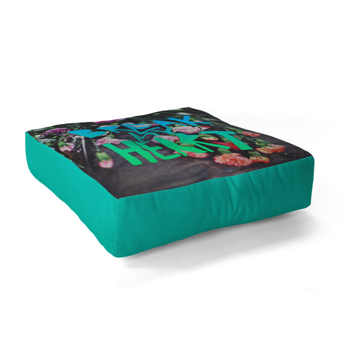 Leah Flores Break My Heart Floor Pillow Square