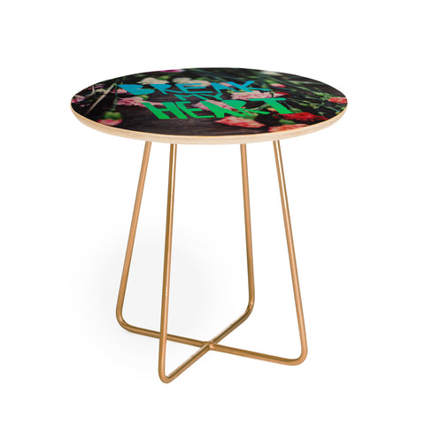 Leah Flores Break My Heart Round Side Table
