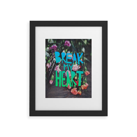 Leah Flores Break My Heart Framed Art Print
