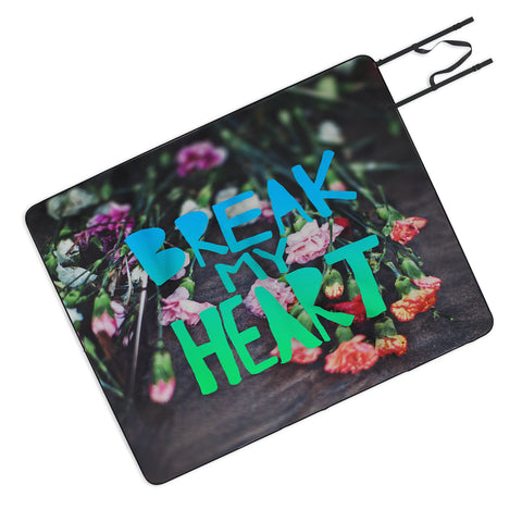 Leah Flores Break My Heart Picnic Blanket