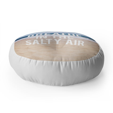 Leah Flores Breathe Floor Pillow Round
