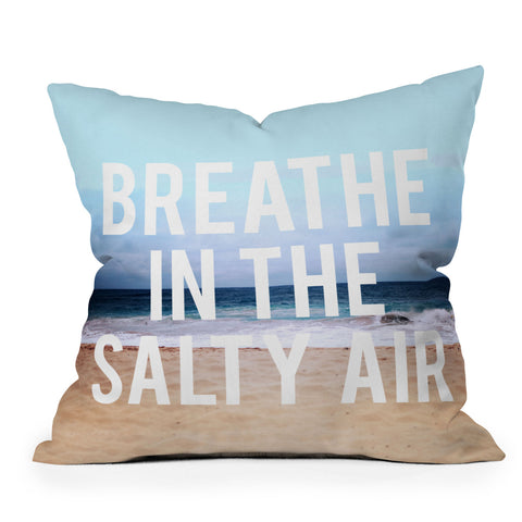 Leah Flores Breathe Throw Pillow